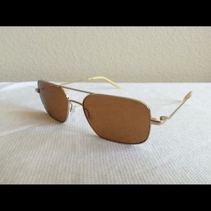 Oliver Peoples victory 55 gold/cognac rare